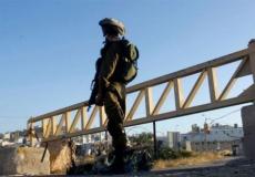 اغلاق البوابات الحديدية في رام الله