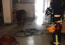 دفاع مدني طولكرم يسيطر على حريق محل تجاري