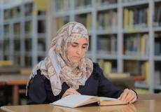 تهاني أبو صلاح أصغر طالبة دكتوراه لغة عربية في فلسطين