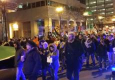 مسيرة في مدينة شيكاغو الأميركية رفضا لقرار ترامب