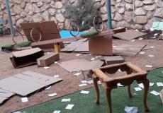 أعمال تخريب وتكسير في صفوف بساتين في عين ماهل