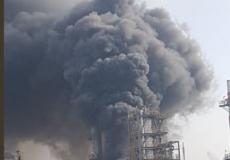 حريق ضخم بمصفاة وقود في "أشدود"