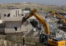 الاحتلال يهدم المنازل في القدس ( ارشيفية ) 