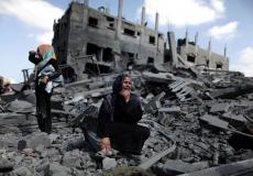 الدمار الذي حل بمنطقة الشجاعية حرب 2014 - أرشيفية