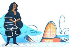 جوجل يحتفل بالمعمارية زها حديد