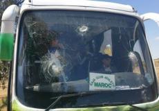 رشق حافلة بالحجارة وإصابة إحدى المسافرات في القدس