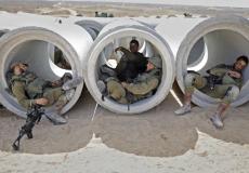 جنود الجيش الاسرائيلي يتدربون على اقتحام غزة