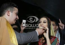 أسير محرر يعقد قرانه في خيمة اعتصام الخان الأحمر