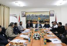 خلال اجتماع في مقر وزارة العمل بمدينة رام الل