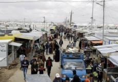 مخيم للاجئين الفلسطينيين بسوريا/ توضيحية
