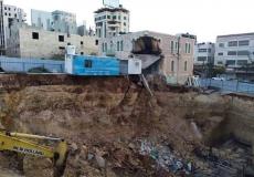 إنهيار جزء من مدرسة الصفا الأساسية للبنات في الخليل