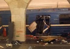 قتل في الانفجار الذي وقع بين محطتين لقطار الانفاق في سان بطرسبورغ 16 شخصا