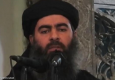 لم يظهر وجه البغدادي سوى في شريط فيديو واحد لتنظيم داعش