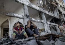 منازل مدمرة أثناء العدوان على غزة