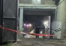 موقع الجريمة في الناصرة (تصوير: الشرطة الإسرائيلية)