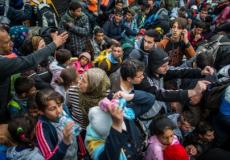 لاجئون على حدود هنغاريا