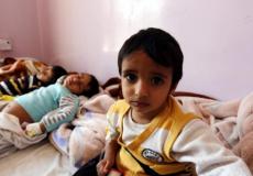طفل مصاب