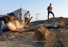 قصف ميناء خانيونس الجديد