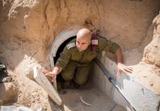 الجنرال يانيف أفيتان في أحد أنفاق المقاومة الفلسطينية بغزة