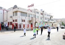 مناورة تدريبية للدفاع المدني في مصنع كوكاكولا برام الله