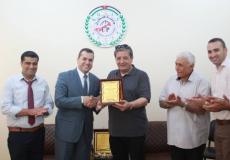 جامعة فلسطين فرع الشمال تستقبل الدكتور كمال الشرافي