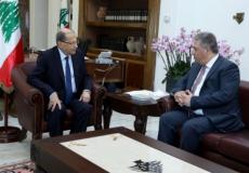 الرئيس اللبناني يستقبل السفير أشرف دبور