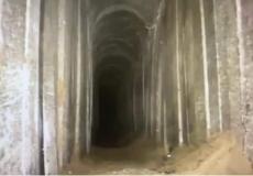 النفق المكتشف أخيرا عند حدود قطاع غزة