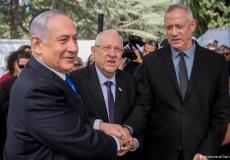 بيني غانتس ونتنياهو والرئيس الاسرائيلي