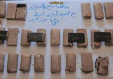 غزة : مكافحة المخدرات تضبط 180 فرش حشيش في رفح