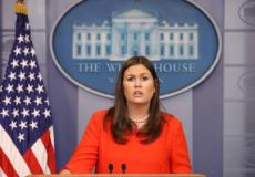 سارة ساندرز المتحدثة باسم البيت الأبيض