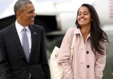 اوباما وابنته ماليا