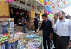 جولة شرطة بلديات خانيونس على الأسواق