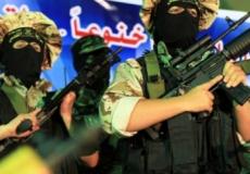 عناصر سرايا القدس خلال المهرجان برفح