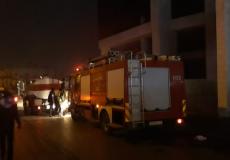 حريق كبير في مولدات كهرباء بمدينة البيرة