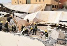 انهيار سور خارجي في جامعة المعرفة