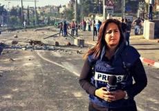 كرستين ريناوي مراسلة تلفزيون فلسطين