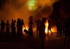 مواجهات بين شبان فلسطينيين وقوات الاحتلال -ارشيف-