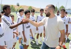 داني كارفخال في زيارة سابقة لتدريبات براعم السعودية