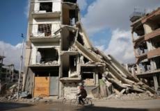 بيوت مدمرة فى سوريا