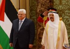 أمير الكويت الشيخ صباح الأحمد الجابر الصباح في لقاء مع الرئيس محمود عباس