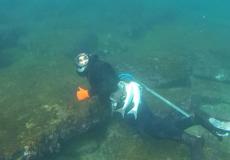 الغواص الفلسطيني رامي مقداد