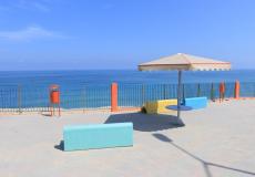 بلدية غزة تنشئ استراحة لاهالي معسكر الشاطئ الشمالي 