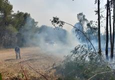 الحريق في كيسوفيم   أحدث أضرارا كبيرة قبل أن تتدخل الوحدات الإطفائية الإسرائيلية