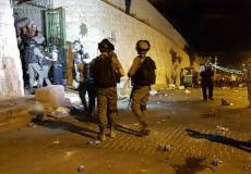 موجهات قرب باب الأسباط مساء اليوم