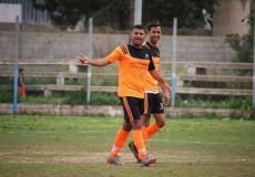 لاعب نادي الجلاء في غزة أشرف أبو توهة 