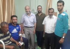 تواصل الجهاد يزور الكابتن محمد أبو حصيرة