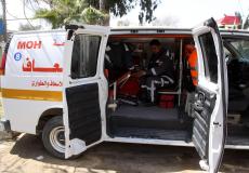 سيارة اسعاف في غزة - ارشيف