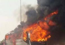 احتراق حافلة