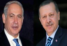 الرئيس التركي رجب طيب أردوغان ورئيس الوزراء الإسرائيلي بنيامين نتنياهو