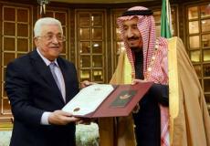 الرئيس عباس وملك السعودية